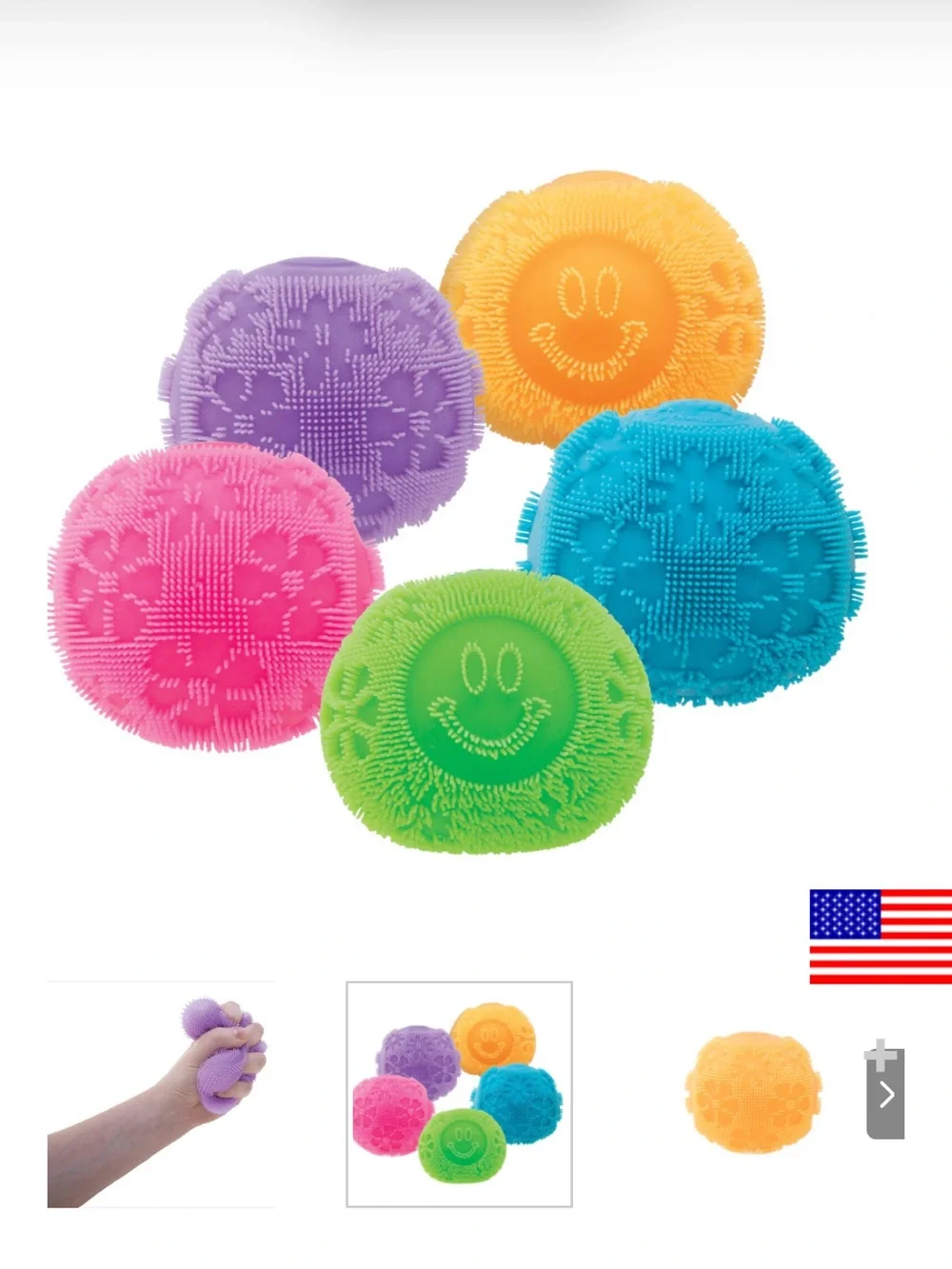 Needoh Fuzz Ball Blue